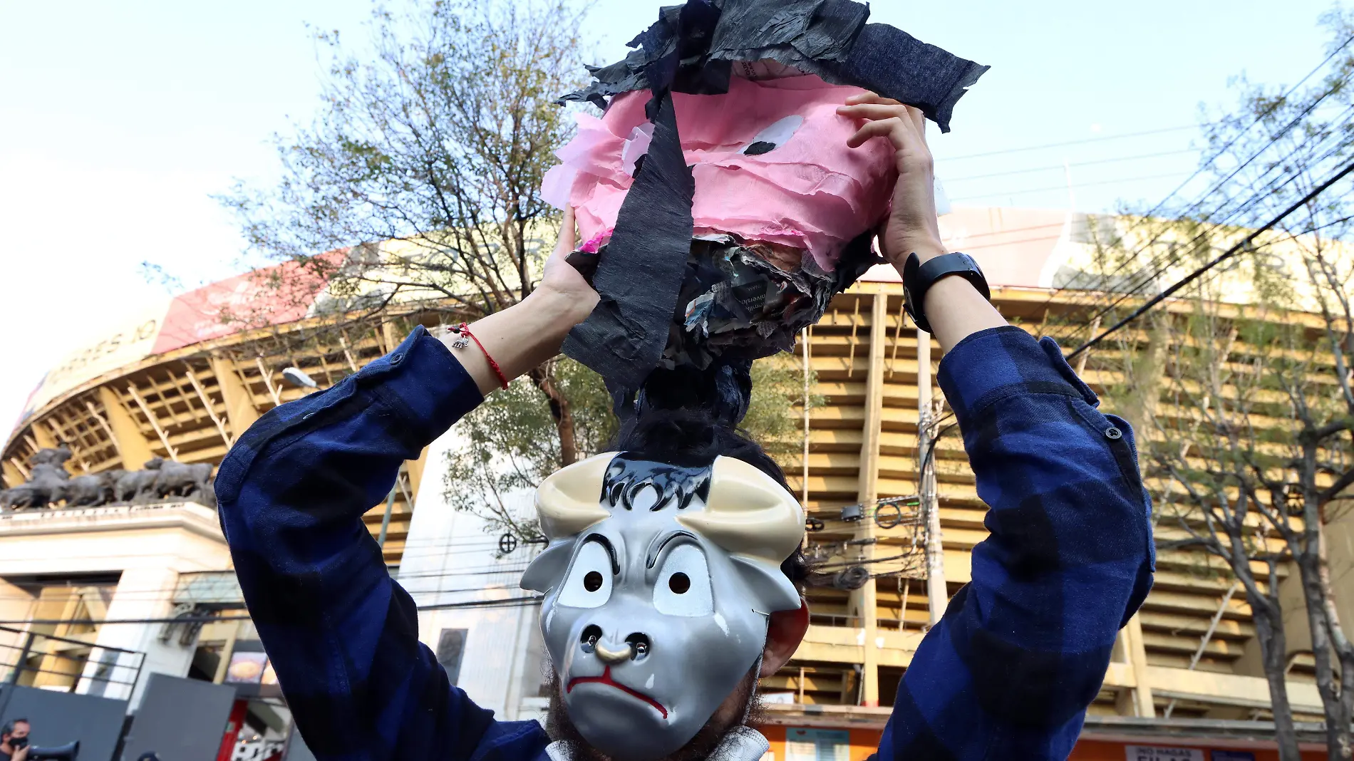 PROTESTA ACTIVISTAS ANTI TAURINA EN PLAZA TOROS_ LOVERA-115